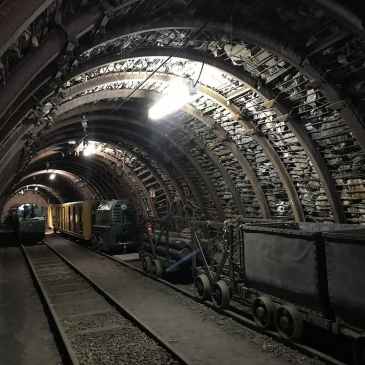 Boyau de la mine de charbon de Blanzy