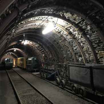 Boyau de la mine de charbon de Blanzy