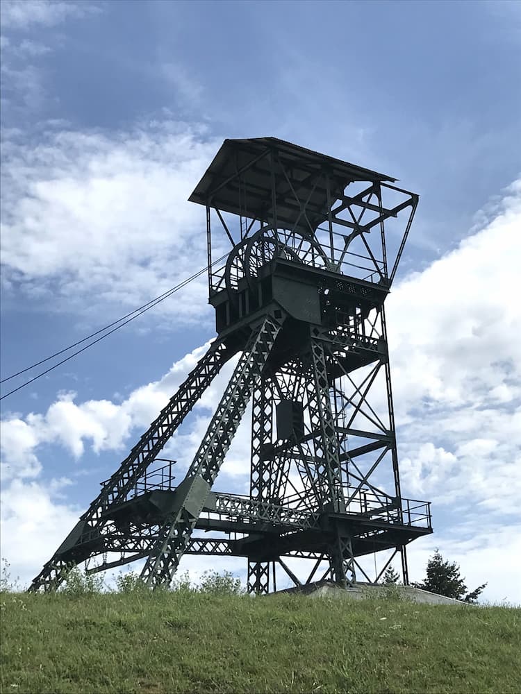 Bourgogne musée de la mine de Blanzy chevalement