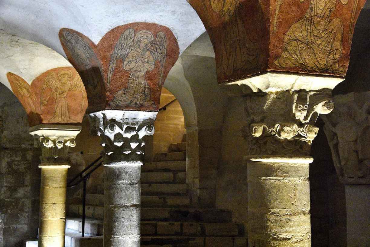 Normandie Crypte de la cathédrale Bayeux