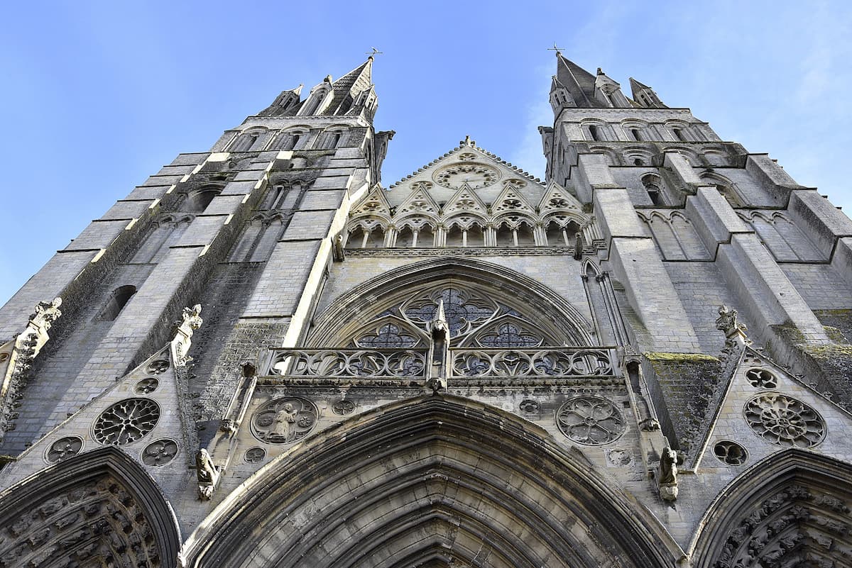 Normandie Façade de la cathédrale de Bayeux