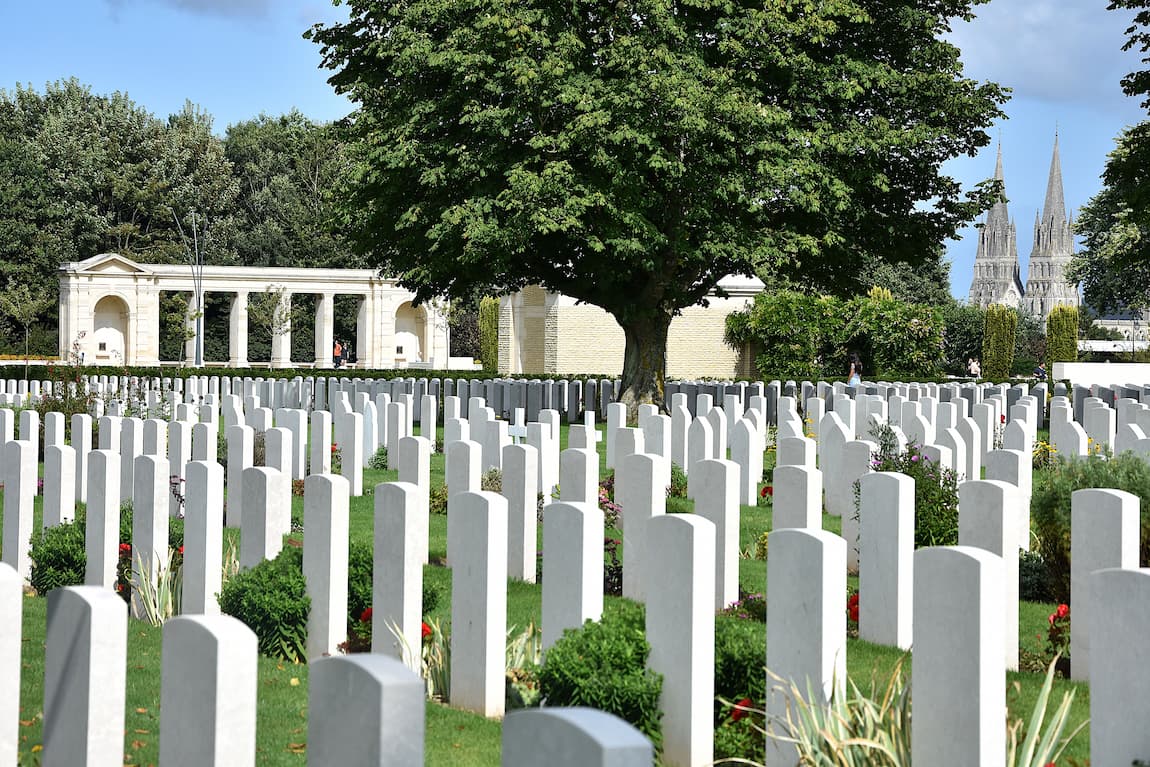 Cimetière militaire britannique de Bayeux Normandie 