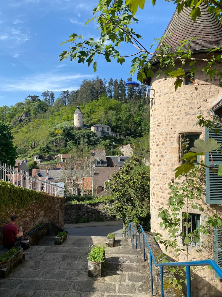 Vue depuis l'église d'Aubusson