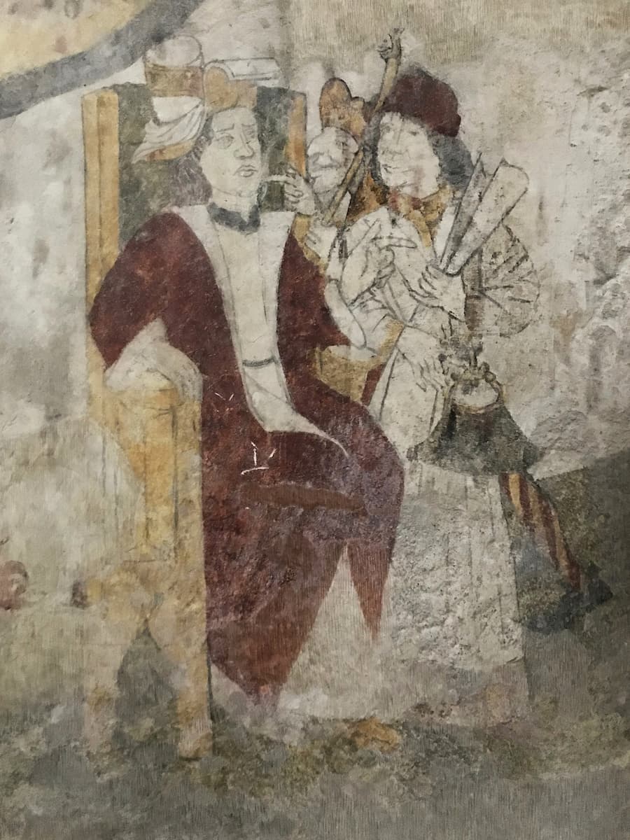 Peinture murale de l'église de Felletin en Creuse