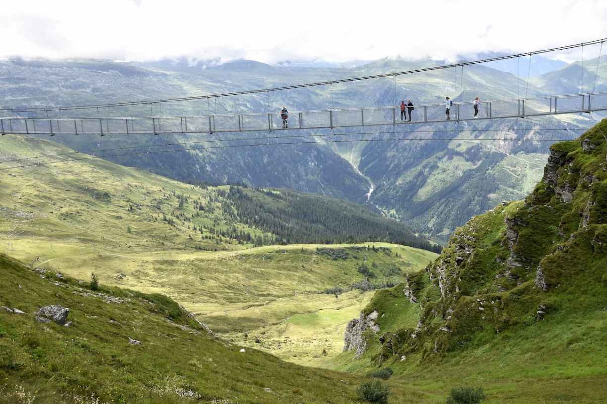 Autriche : pont suspendu au Stubnerkogel 