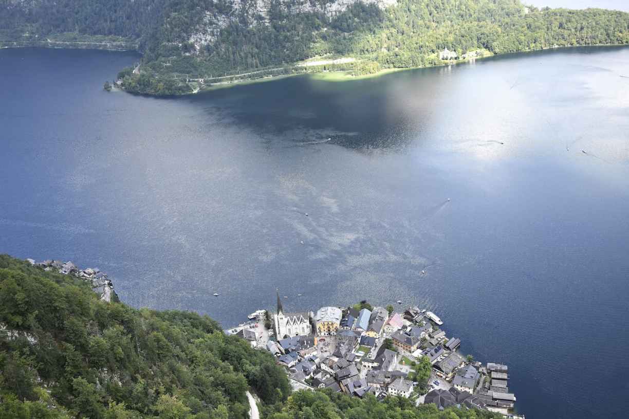 Autriche : Hallstatt vue depuis la plateforme. Site UNESCO