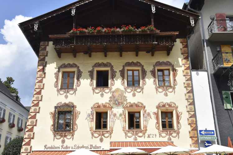 Autriche : maison traditionnelle de Saint-Wolfgang