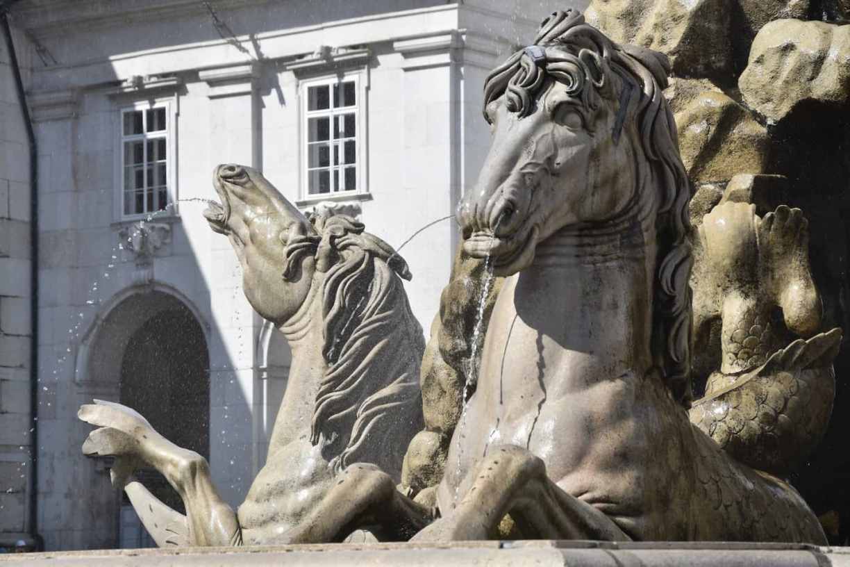 Place Mozart à Salzbourg en Autriche