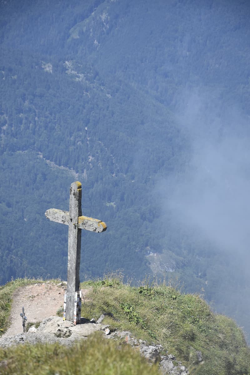 Autriche : Croix sur le Schafberg à Saint Wolfgang 