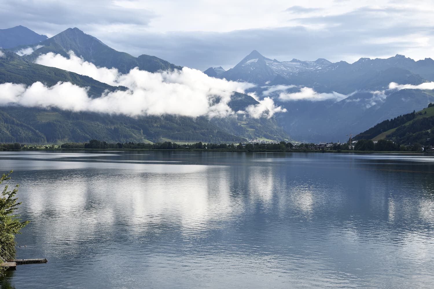 nuages sur le lac de Zell am See