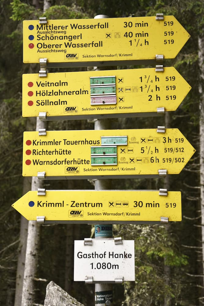 randonnées aux chutes de krimml