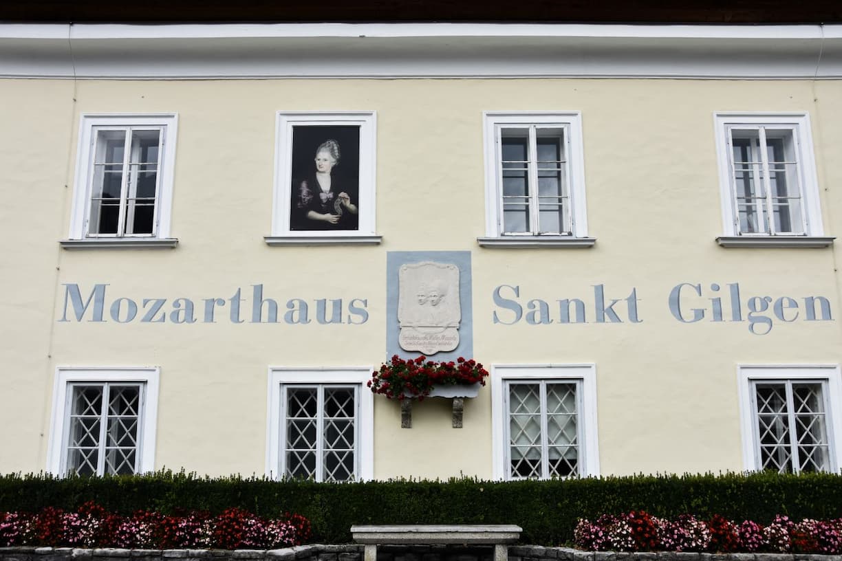 Façade de la maison Mozart de Saint-Gilgen