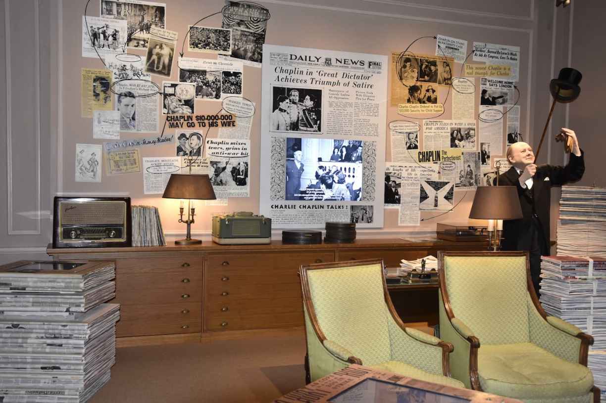 Vevey Suisse Chaplin et la presse