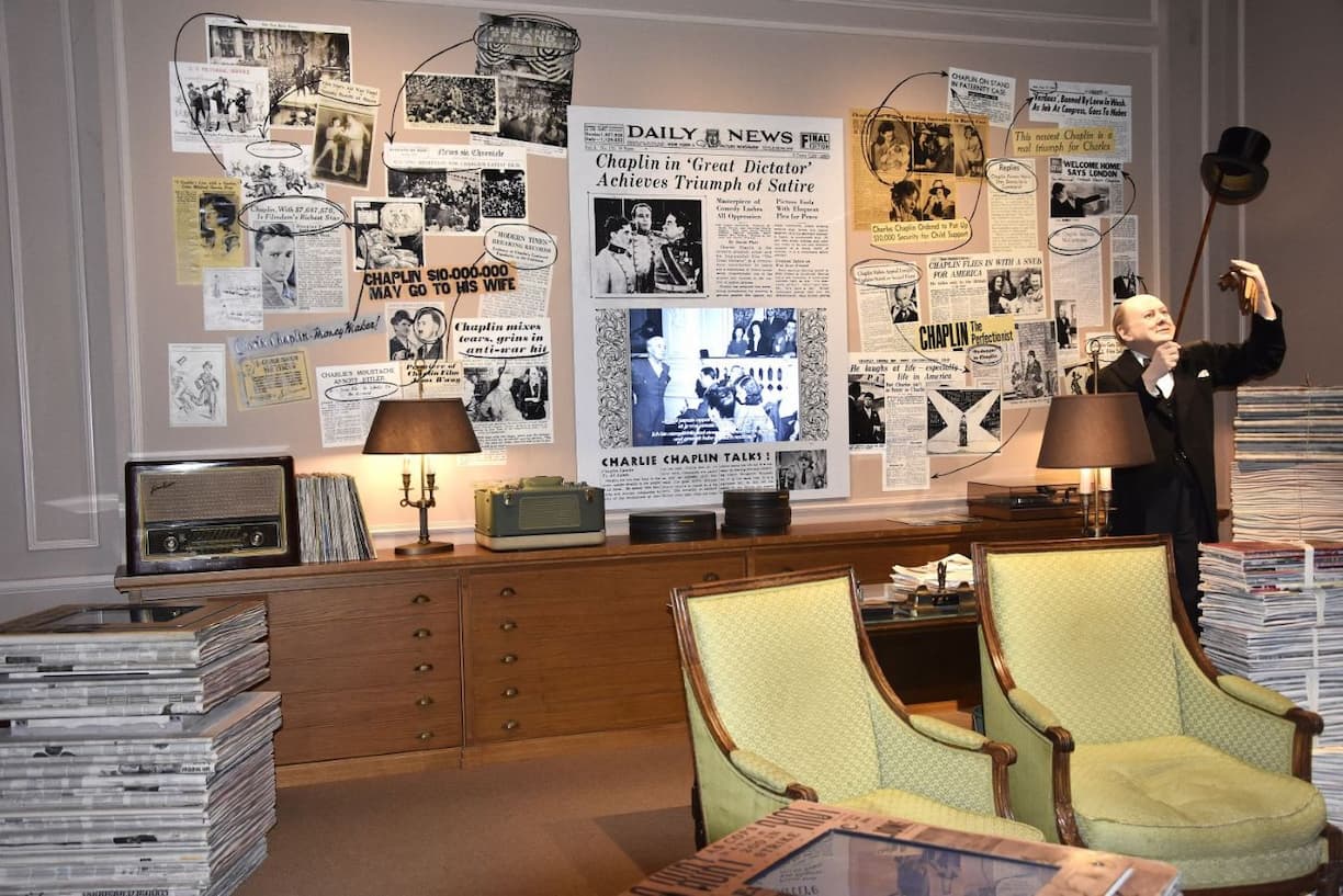 Vevey Suisse Chaplin et la presse