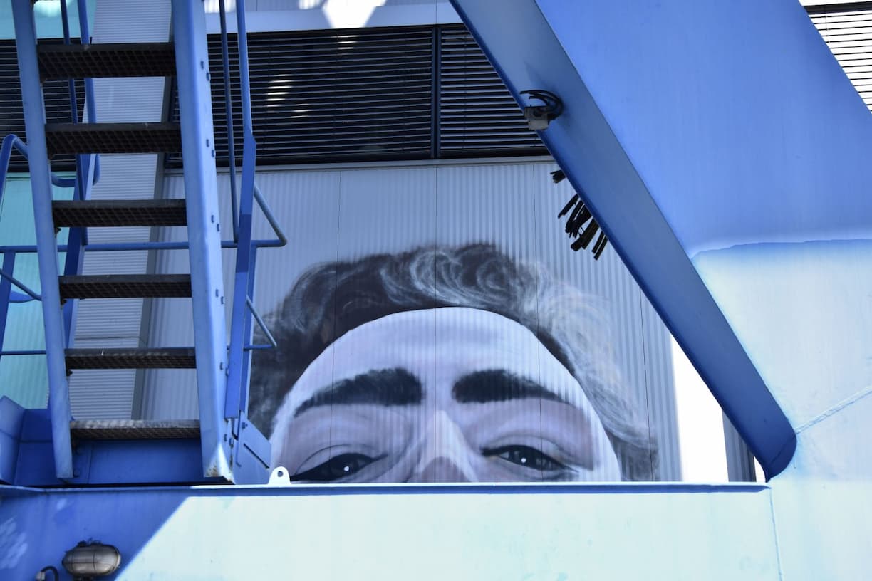 Autriche Street art à la Mural Harbor Gallery du port de Linz