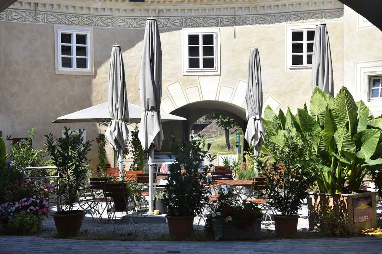 Autriche : restaurant du château de Pöggstall