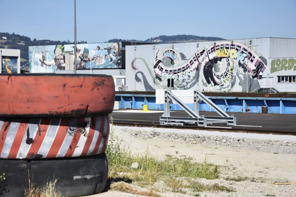 Autriche Port de Linz street art