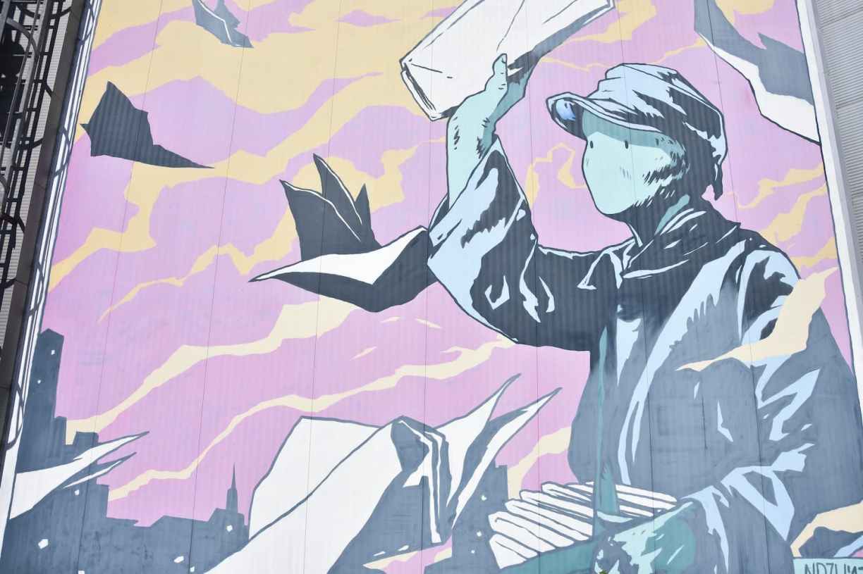 Mural Harbor Gallery de Linz en Autriche 