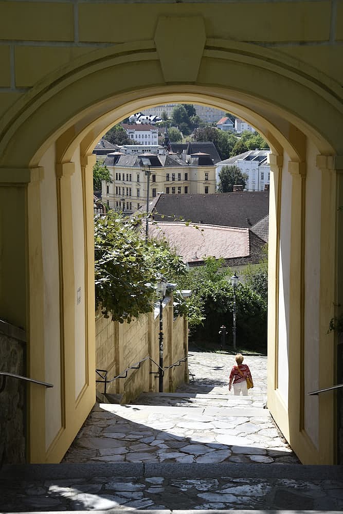 Entrée de l'abbaye de Melk en Autriche 