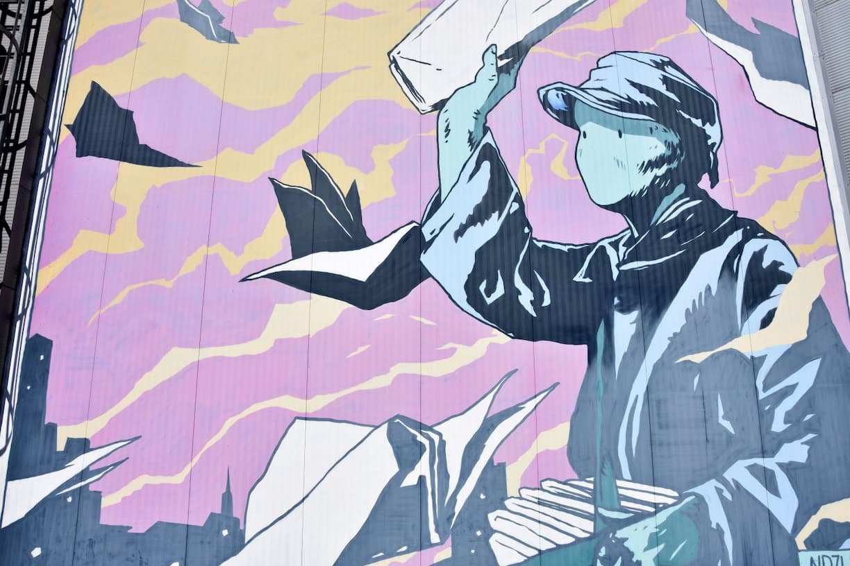 Mural Harbor Gallery de Linz Autriche 