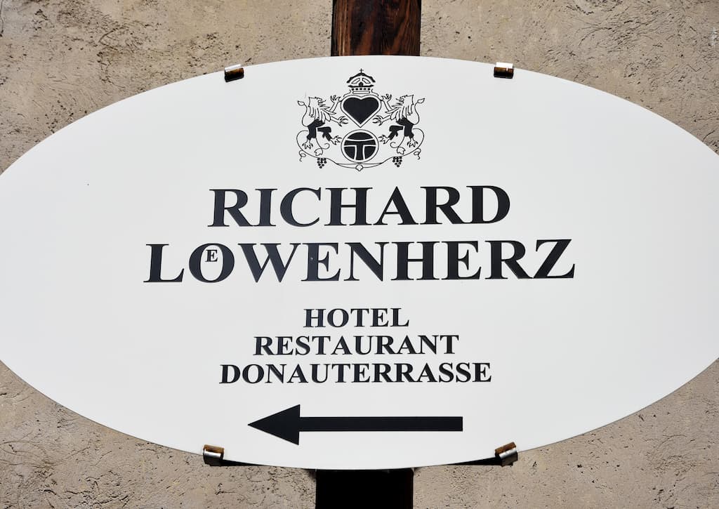Restaurant de Durnstein nommé Richard Coeur de Lion Autriche 