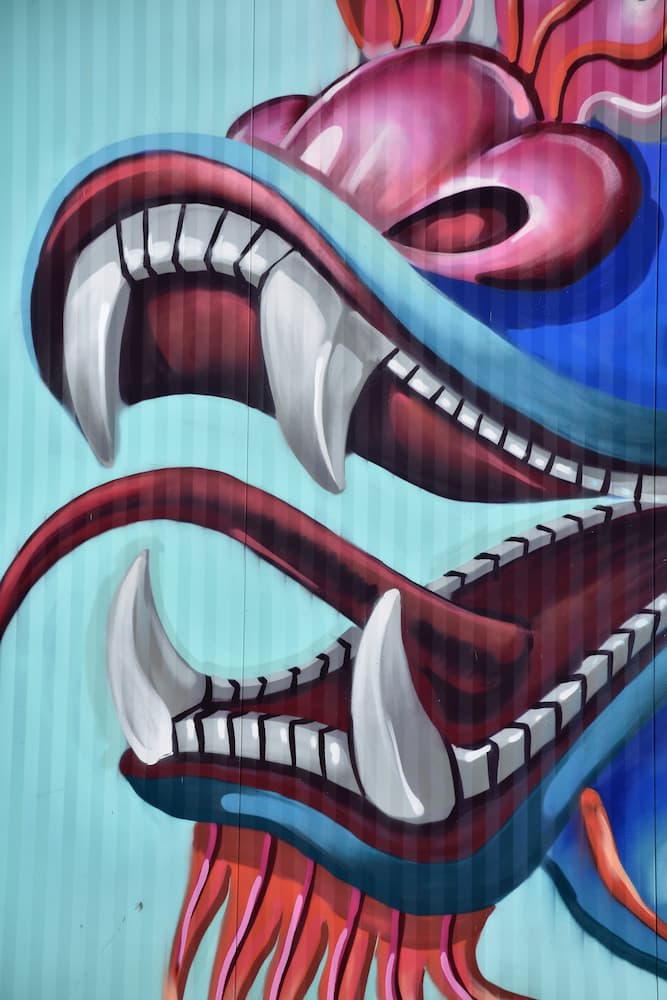 Street art dans le port de Linz