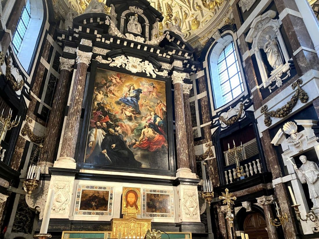 Retable de l'église Saint-Charles Borromée d'Anvers Belgique 