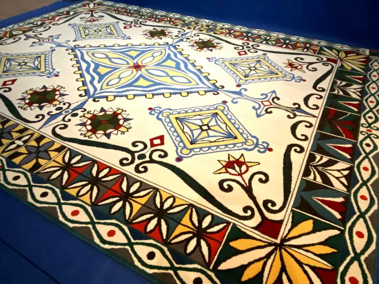 Tapis dessin de Tolkien Aubusson Creuse