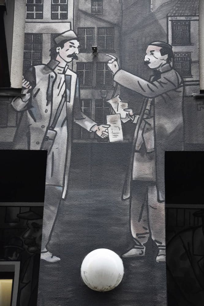 Belgique boulevard qui part de la gare d'Anvers