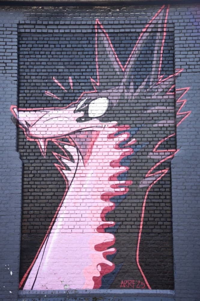 Street art Zurenborg à Anvers Belgique