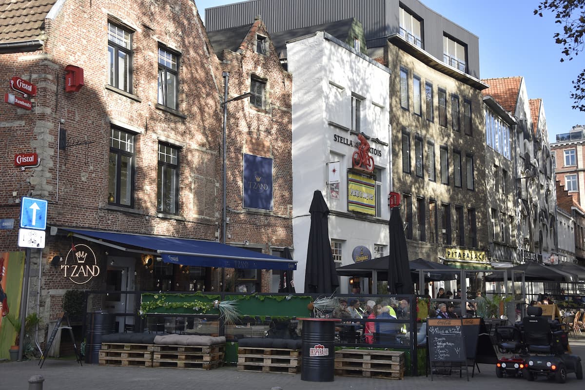 Belgique Anvers bière sur le Sint-Jansvliet