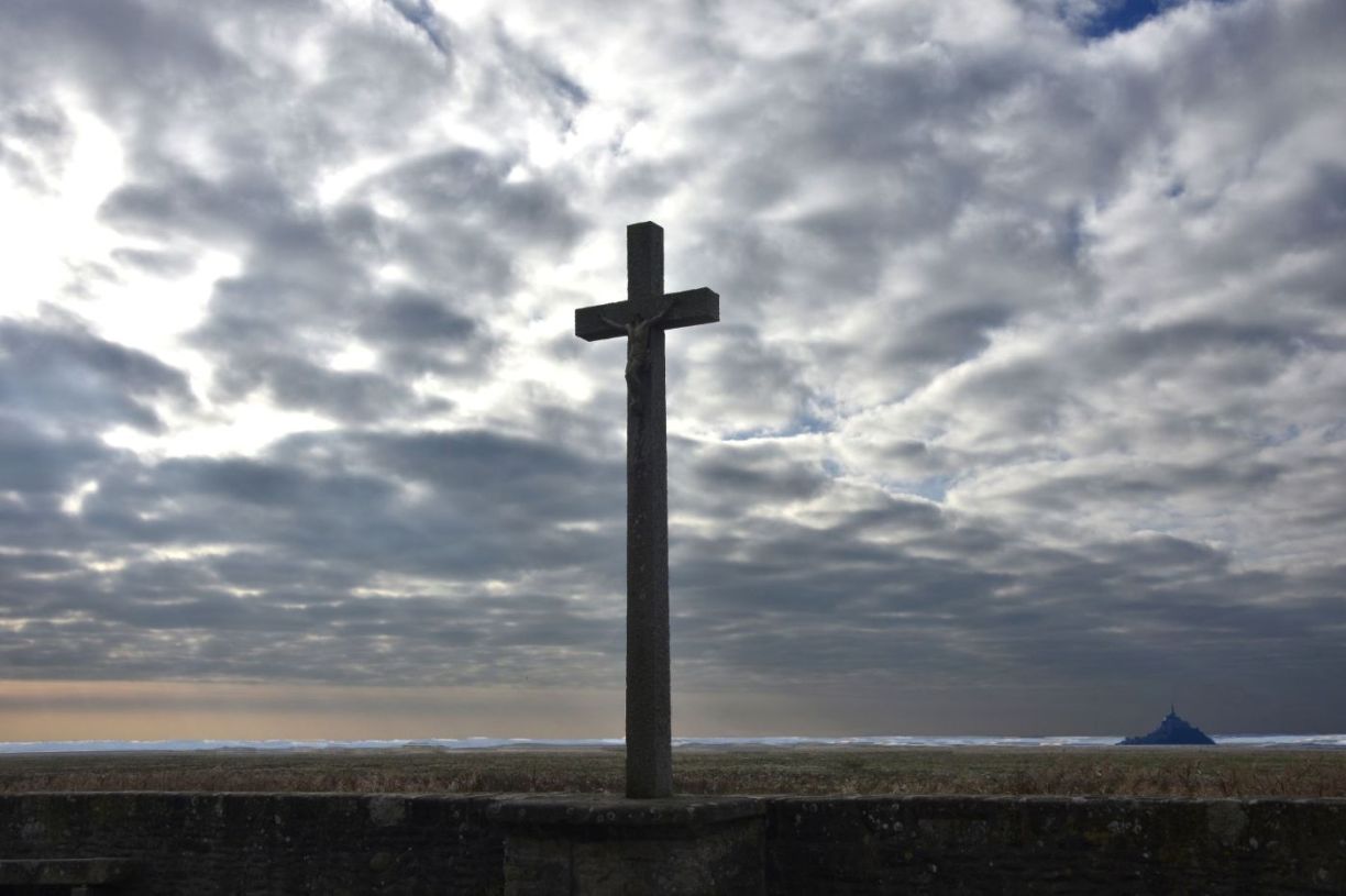 Normandie Genet dans la baie du Mont-Saint-Michel