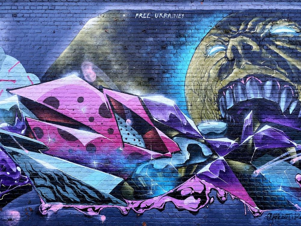 Street art et guerre en Ukraine à la Zomerfabriek Anvers Belgique