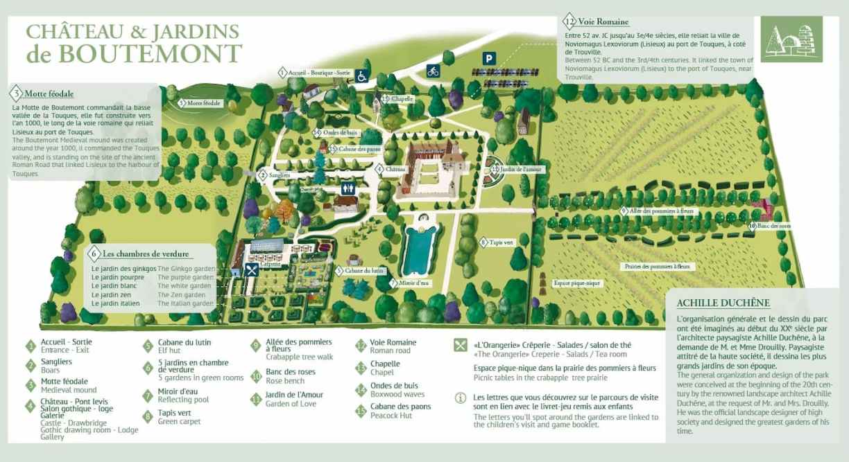 Plan chateau de Boutemont