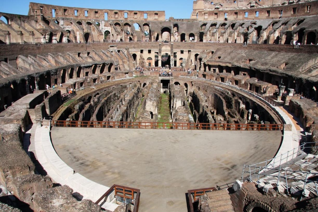 Rome vue aérienne du Colisée