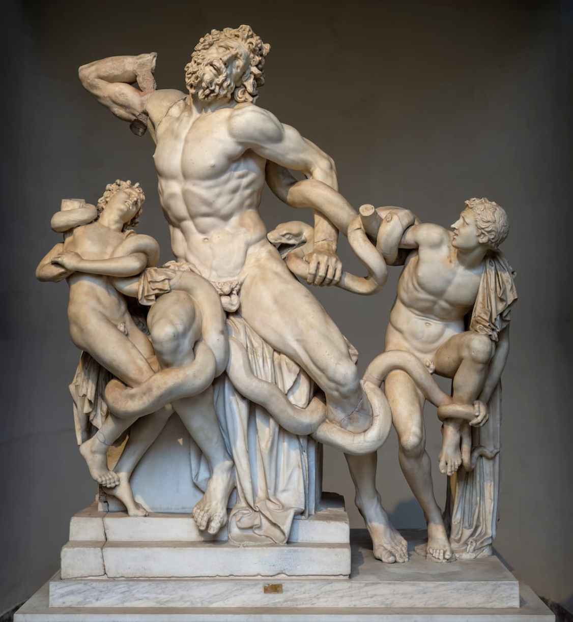 Sculpture antique du Laocoon et ses fils dans les musées du Vatican