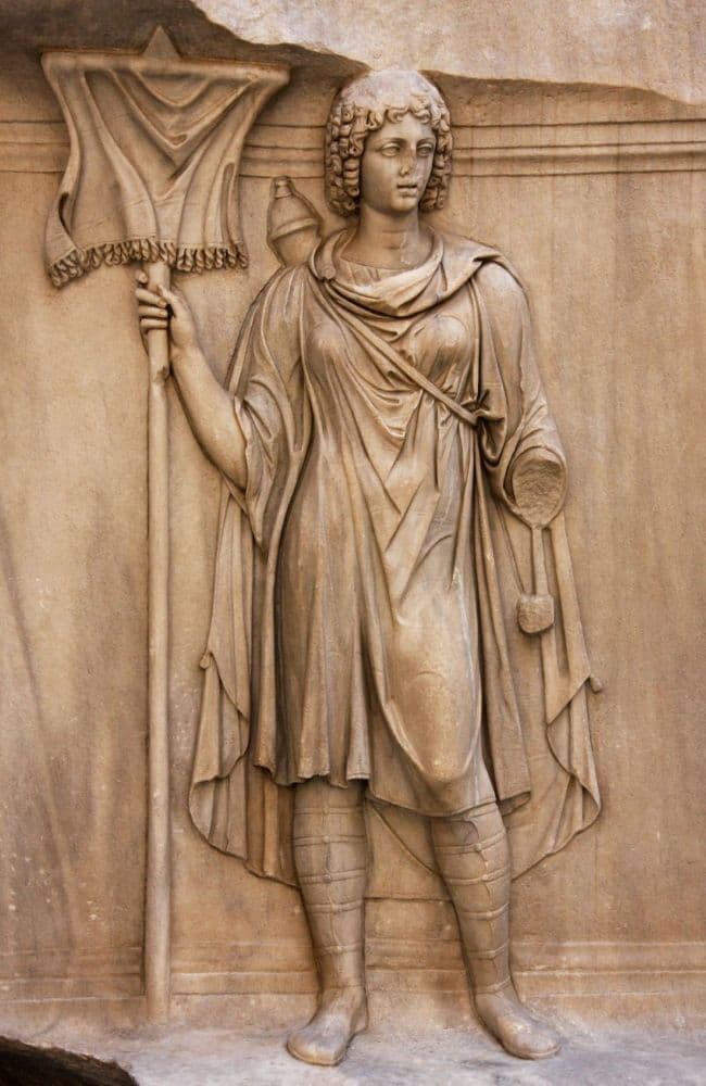 Rome musée du capitole bas relief d'une province romaine