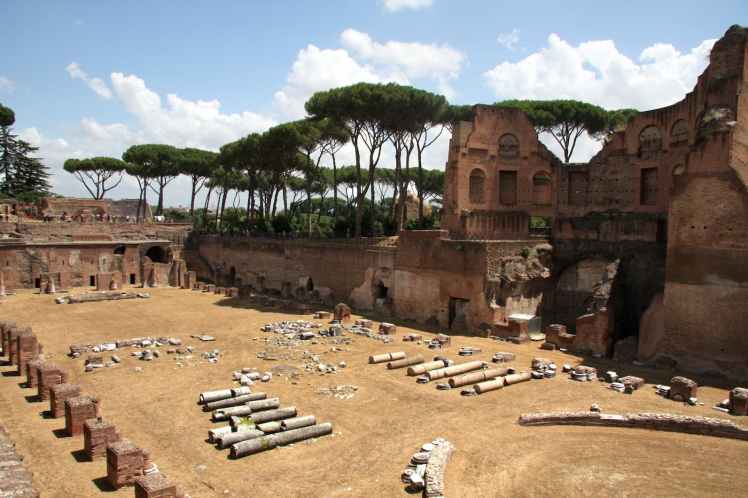 Les palais impériaux sur le Palatin de Rome