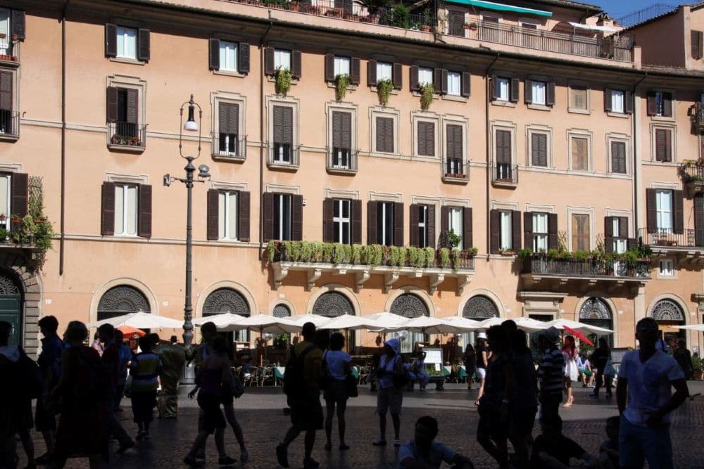 Soirée place Navone à Rome