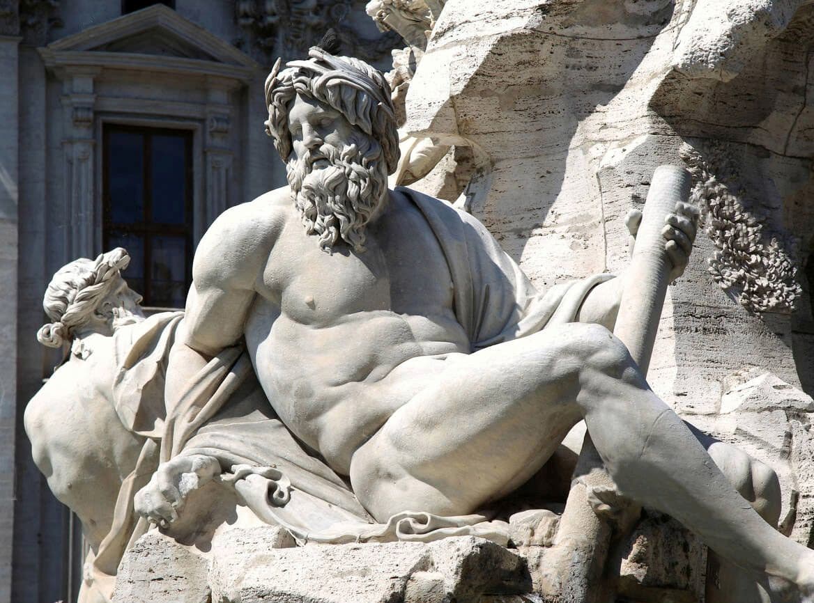 Allégorie du Gange fontaine du Bernin place Navone