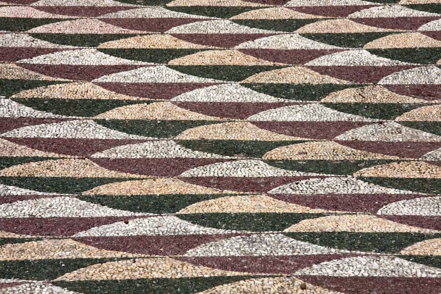 Rome sol en mosaïques dans les thermes de Caracalla