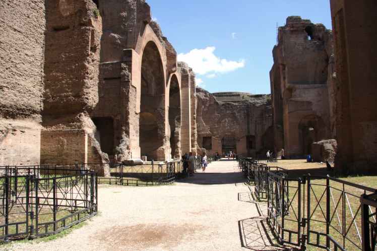 Vestiges des thermes de Caracalla à Rome