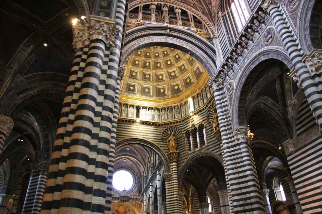 Toscane Sienne intérieur de la cathédrale