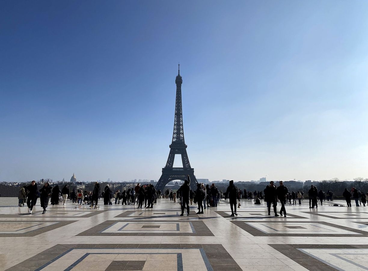 Paris esplanade du Trocadéro vue sur la Tour Eiffel