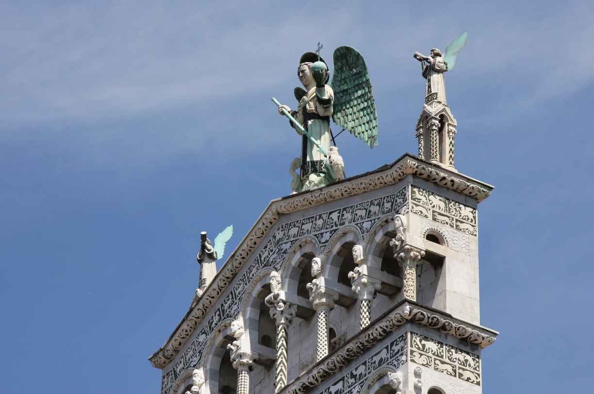 Façade de San Michele in Foro à Lucca en Toscane
