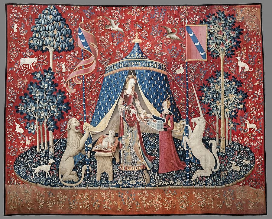 Paris - Musée de Cluny : tapisserie Dame à la licorne