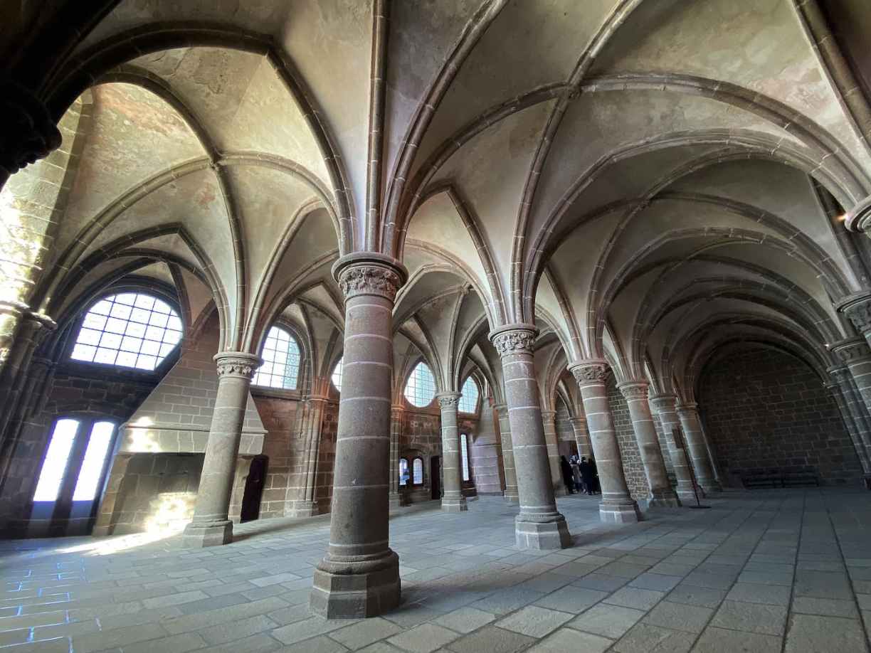 Normandie Mont-Saint-Michel : sciptorium de l'abbaye