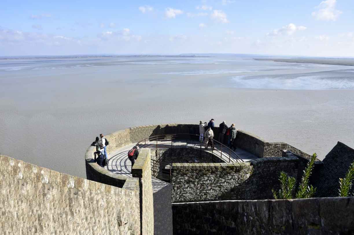 Normandie remparts au Mont-Saint-Michel 