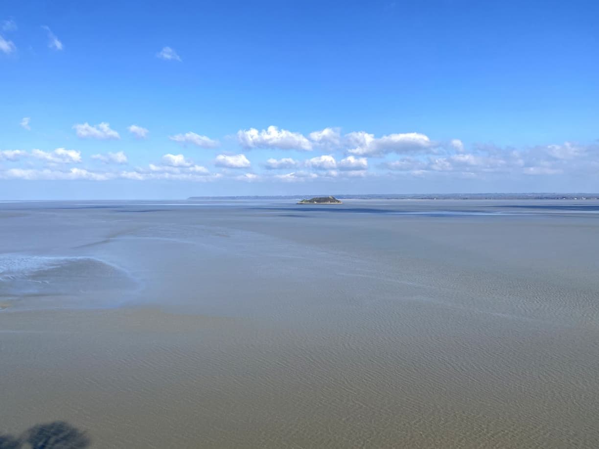 Ile de Tombelaine baie du Mont-Saint-Michel en Normandie 
