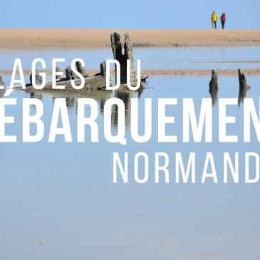 Normandie : plage d'Omaha Beach à marée basse